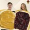 Adult Peanut Butter and Jelly Couples Costume Set Unisex Foam Bread Tunics Funny Halloween Outfit